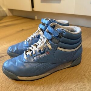 Vintage Reebok Classic Hightop Freestyles Sky Blue